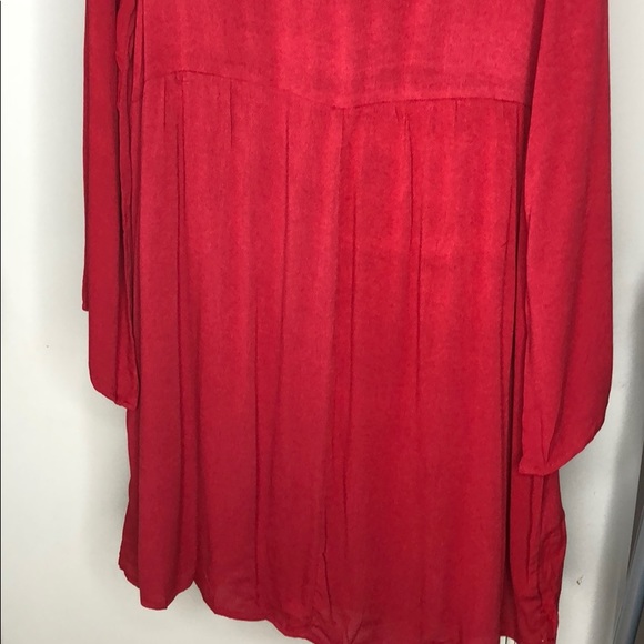 Burgundy wine Boho style dress - Picture 10 of 13